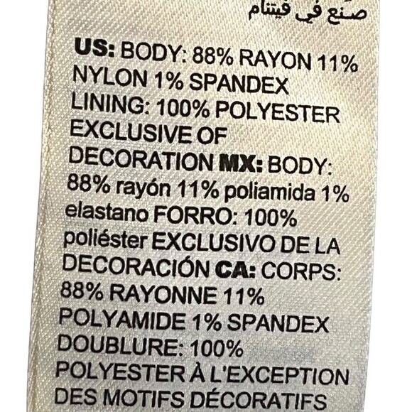 Chicos Womens Black White Lace Applique Ponte Knit Stretch Blazer Jacket 1 8 10 - Picture 15 of 16